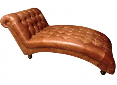 Chesterfield marron chaise longue mobilier longue modern de salon