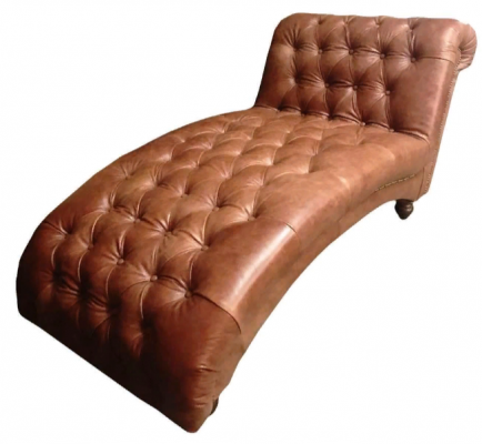 Chesterfield marron chaise longue mobilier longue modern de salon