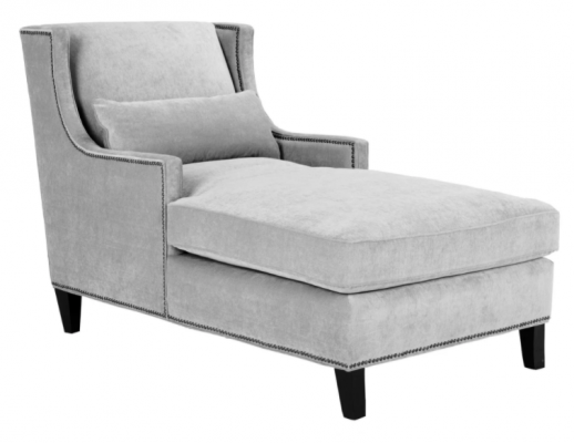 Chaise longue Chaises longues Meubles Ottoman Salon Design Canapé Beige Tissu Longueuil