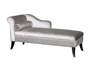 Chaise longue Meubles créatifs Salon Design moderne Canapé Tissu Argent