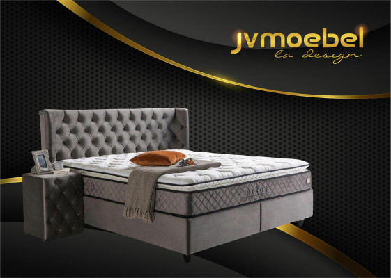Conception moderne 2x Tables de chevet Chesterfield Chambre à coucher textile Nouvelles tables de chevet