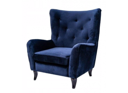 Fauteuil en tissu Chesterfield en velours Mobilier Salon Canapés Modernes Bleus