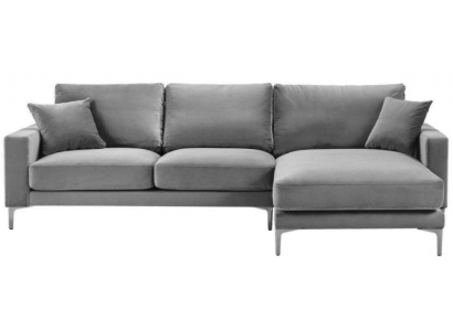 Sofa d'angle pour salon en tissu textile gris xxl Big Creative Furniture Chesterfield Sofas