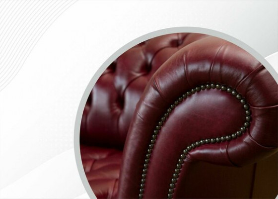 Canapé Chesterfield rouge grand 265 cm XXL canapé rembourré 4 places cuir tissu neuf
