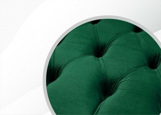 Canapé Chesterfield vert 2 places Tissus d'ameublement Canapés Canapés Design Canapé Club Textile