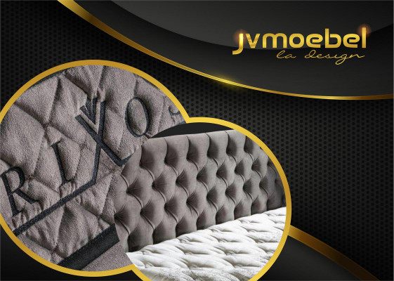 Structure de lit Tissu Meubles Luxe Lits modernes Textile de lit Conception de chambre