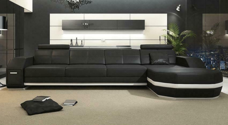 Canapé de salon design Modern Flackschiff Sofa Couch Suite Upholstery