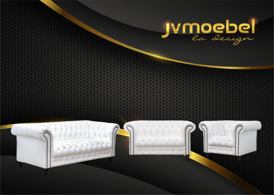Ensemble de designers modernes 31 places Chesterfield Canapés Ensemble de salon