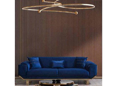 Rembourrage Designer Meubles Trois Places Trois Canapés de Luxe en Textile