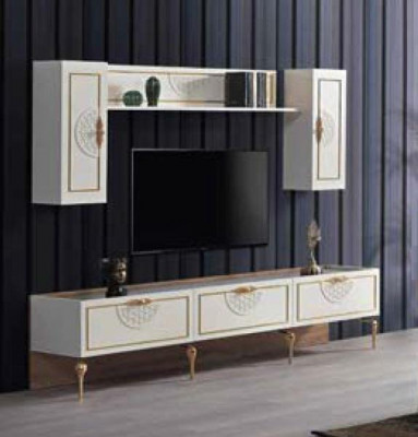 Armoire TV Mobilier italien Salon Commode de luxe Bahut