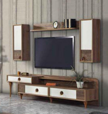 Meuble téléviseur bas de séjour Meuble Buffet Étagère murale Étagère téléviseur Armoire
