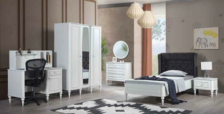 Lit de jeunesse Lits simples Chesterfield Mobilier de chambre rembourré
