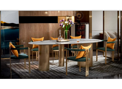 Table à manger 6 chaises mobilier de design moderne Table de salle à manger de luxe Chaise