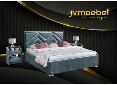 Complète Set de chambre Lit 2x Table de chevet 3 pcs. Sets Lits de luxe de designer