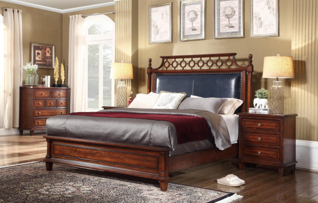 Meubles de designer italien Lit Chambre double 180x200cm lits en cuir neufs