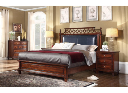 Meubles de designer italien Lit Chambre double 180x200cm lits en cuir neufs