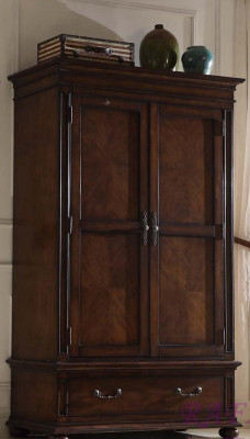 Armoire Armoires de style antique en bois massif Armoire de style wilhelminien Marron Réel