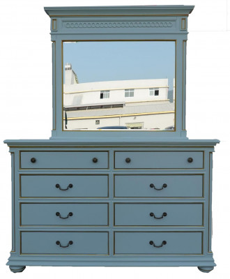 Meubles élégants de style Chambre commode Armoire Buffet classique avec miroir