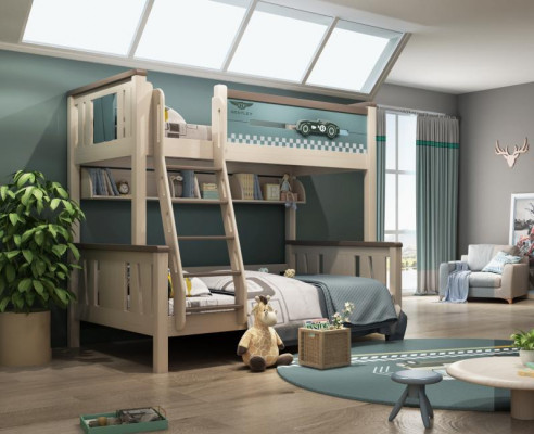 Lit superposé Lit enfant Lit superposé Lits Lit de jeu Lit en hauteur Lit superposé Double nouveau