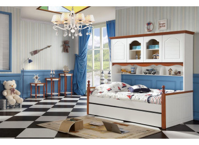 Chambre d'enfants pour enfants Lit Lit en bois Chambre à coucher Salon de campagne Mobilier neuf