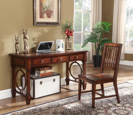 Bureau 2 pcs. Ensemble Mobilier de Bureau Table Bois Design Armoire d'Ordinateur de Meubles