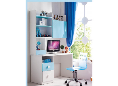 Bureau Blanc Ensembles de mobilier de bureau Ensemble complet de meubles de bureau Étagère Commode Armoire.