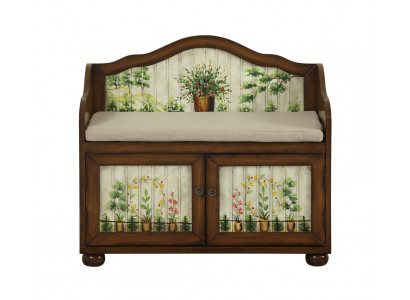 Banc rembourré Siège de banc Tabouret Siège de banc Mobilier de siège Banc textile Banc en bois Meuble à chaussures
