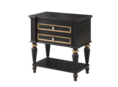 Table de chevet Gris Mobilier de design moderne en bois de luxe Commander Table de chambre