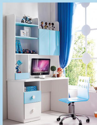 Ensemble complet pour enfants de chambre de jeunes Lit Commode Armoire Table Bureau 4 pièces. Meubles
