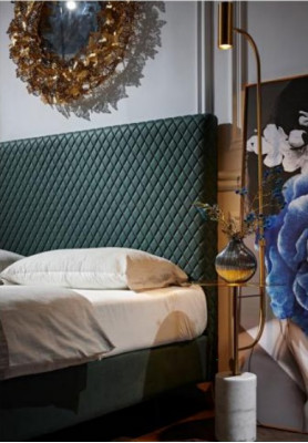 Revêtement de lit design de luxe Lits doubles Mariage Chambre de sommeil Lit en cuir Nouveau hôtel