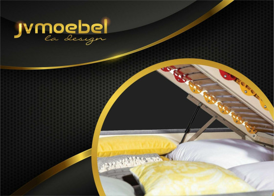 Ensemble de lit noble 3 pièces Table de chevet Meubles Matelas de luxe Cadre de lit neuf de chambre