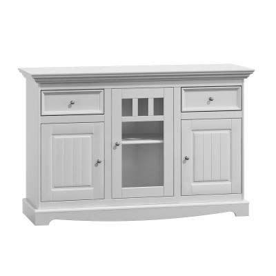 Buffet Armoire Bar Cabinet Maison de Campagne Mobilier en Bois de Luxe Italien Blanc Grand Nouveau