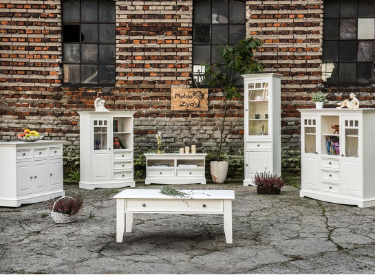 Maison de campagne Salon Table Table basse Artisanat Bois massif Canapé Tables d'appoint
