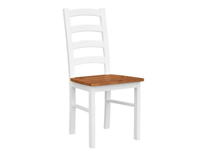 Chaise de salle à manger Rustique Blanc Chaises Fauteuil Chaise en bois Chaises en bois Meubles Blancs