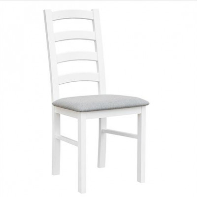 Chaise de salle à manger Rustique Blanc Chaises Fauteuil Chaise en bois Chaises en bois Meubles Blancs