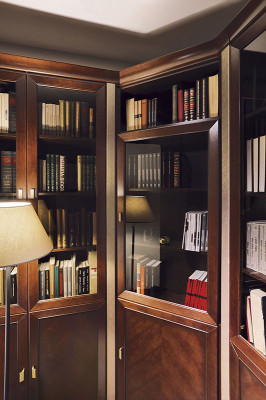 Système Mobilier de bureau Bar Vitrine Armoire de classement Classique Bois Armoire