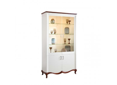 Bois massif Bois réel Artisanat Classique Vitrine Vitrines Armoire Vitrines MIW2