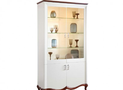 Bois massif Bois réel Artisanat Classique Vitrine Vitrines Armoire Vitrines MIW2