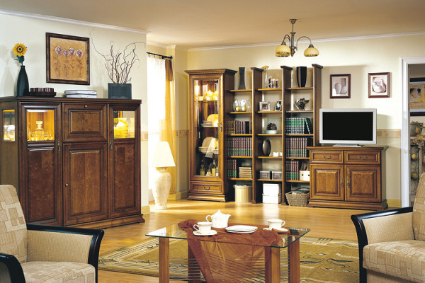 Vitrine classique Vitrine Armoire d'angle Armoire Armoire solide Vitrines de collection