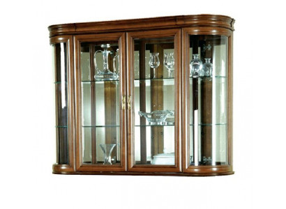 Vitrine en bois véritable, vitrine suspendue, vitrine murale, designer classique R, miroir - Z-W3