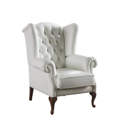 Fauteuil design Meubles Rembourrage Moderne Détente Salon Canapé Fauteuil À Oreilles Chesterfield