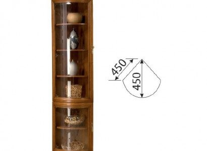 Armoire classique Étagère Bibliothèque Vitrine Vitrine en verre