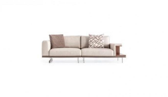 Ensemble de canapé moderne, meuble de luxe, tissu d'ameublement, canapé gris moderne