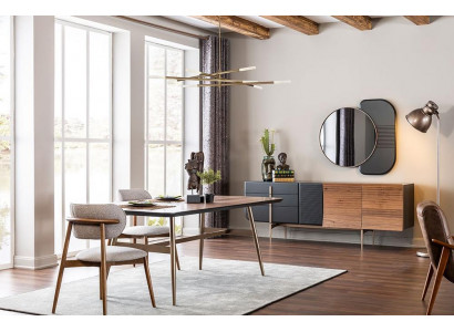 Luxuriöses Sideboard Spiegel Kommode Lowboard Esszimmermöbel Set Nagelneu