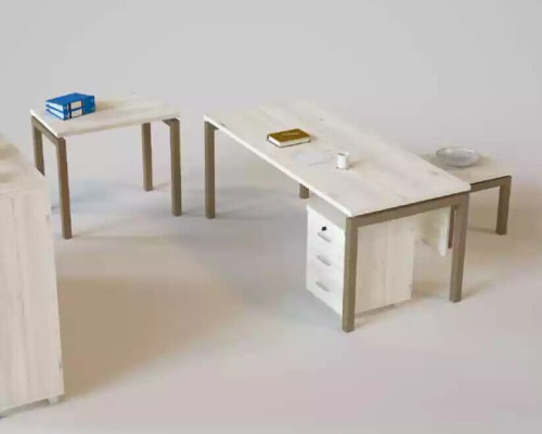 Mobilier de bureau Bureau Commode Table console Table basse 2x Armoire de classement