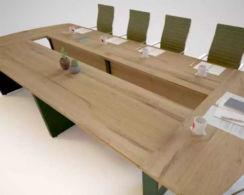 Table de réunion XXL Table de conférence Bureau 390x180 Grande table Grand