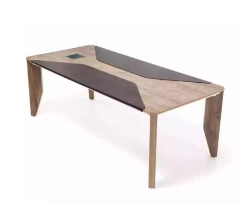 Table de conférence Mobilier de bureau Aménagement de bureau Bureau avec bureau 220x100 cm Table de conférence