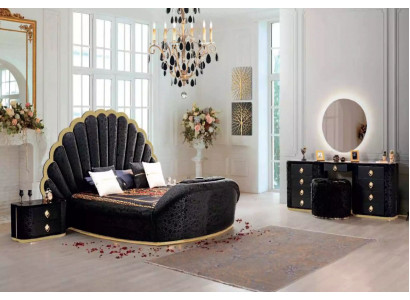 Mobilier de chambre moderne et luxueux fabriqué avec des tissus de haute qualité et du bois robuste