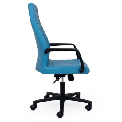 Chaise de bureau en similicuir de luxe Chaise de jeu Chaise de bureau neuve Chaise pivotante Bleue neuve