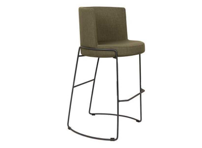 Tabouret de bar moderne Chaise design Coussin en textile Chaise de salle à manger Tabouret de bar Vert neuf